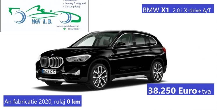 BMW X1, 2.0 benzina,192 C.P, 4×4 ,A/T, fab.2020,rulaj 0 km