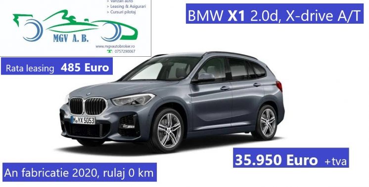 BMW X1, 20d,190 C.P, X-drive,A/T, fab.2020, rulaj 0 km