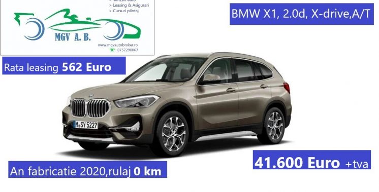 BMW X1, 20d,190 C.P, 4×4,A/T,fab.2020, rulaj 0 km